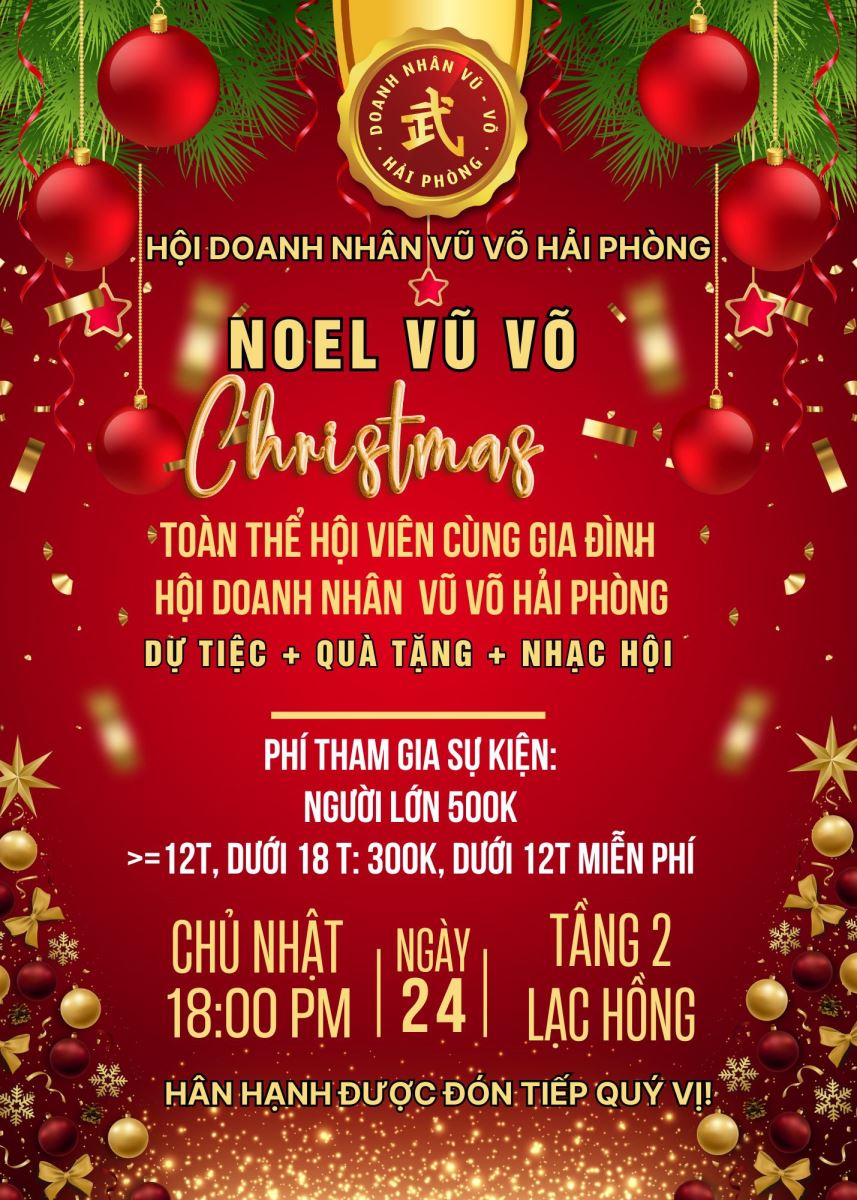 Sự kiện: Noel 2023 Doanh nhân Vũ - Võ Hải Phòng 